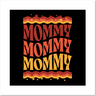 Cute Mom t for mommies - mommy to be groovy Posters and Art